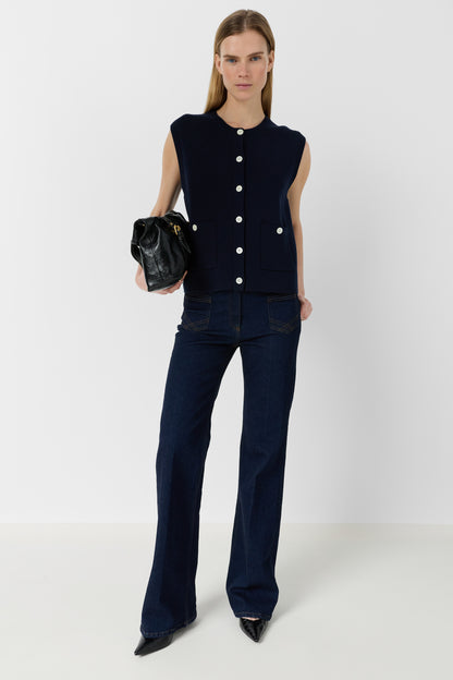 Pullover/vest Ddu08d207 Navy