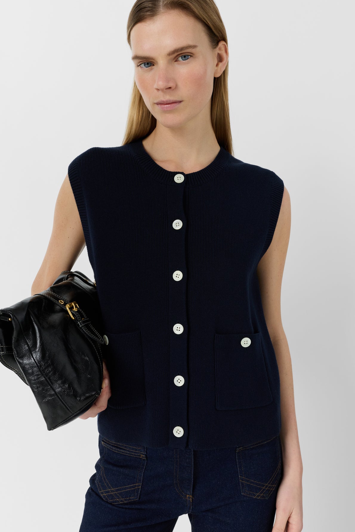 Pullover/vest Ddu08d207 Navy