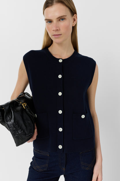 Pullover/vest Ddu08d207 Navy