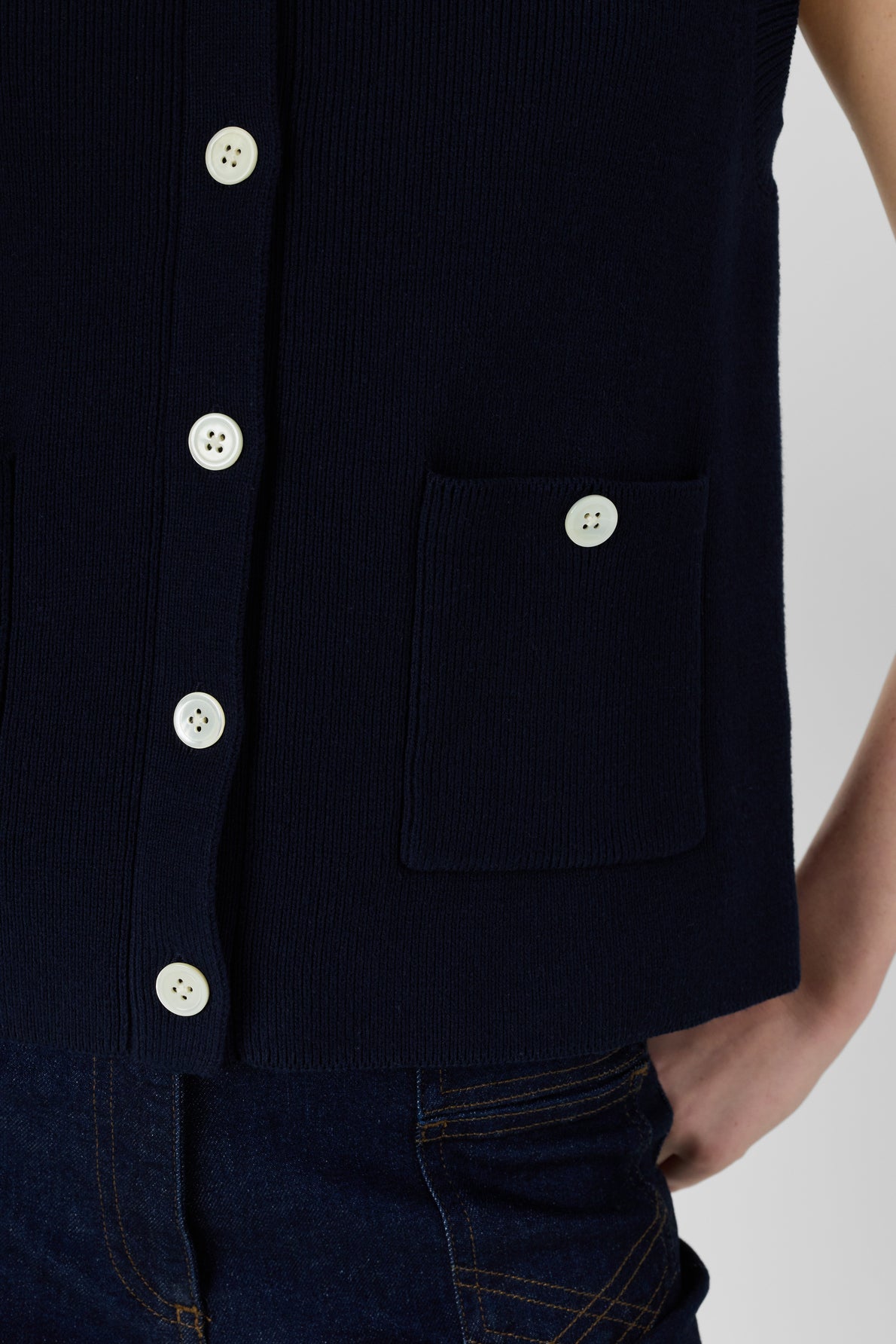 Pullover/vest Ddu08d207 Navy