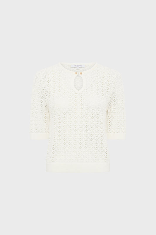 Pullover/vest Ddu09d216 Ecru