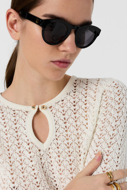 Pullover/vest Ddu09d216 Ecru