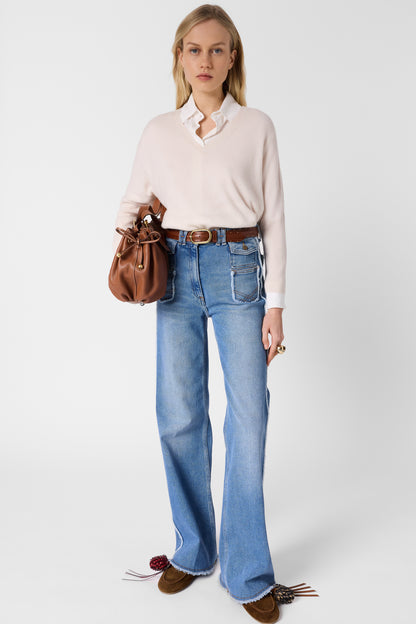 Pullover/vest Ddu49d203 Ecru