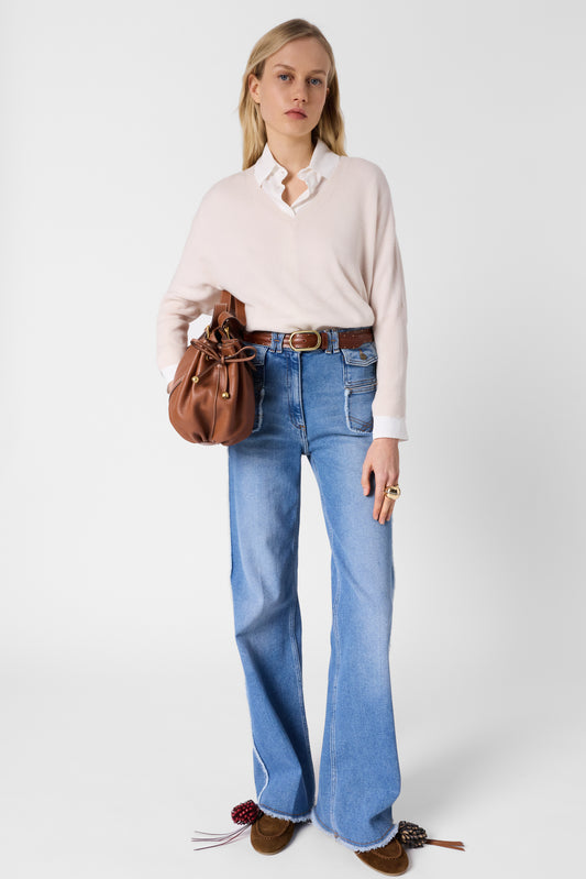 Pullover/vest Ddu49d203 Ecru