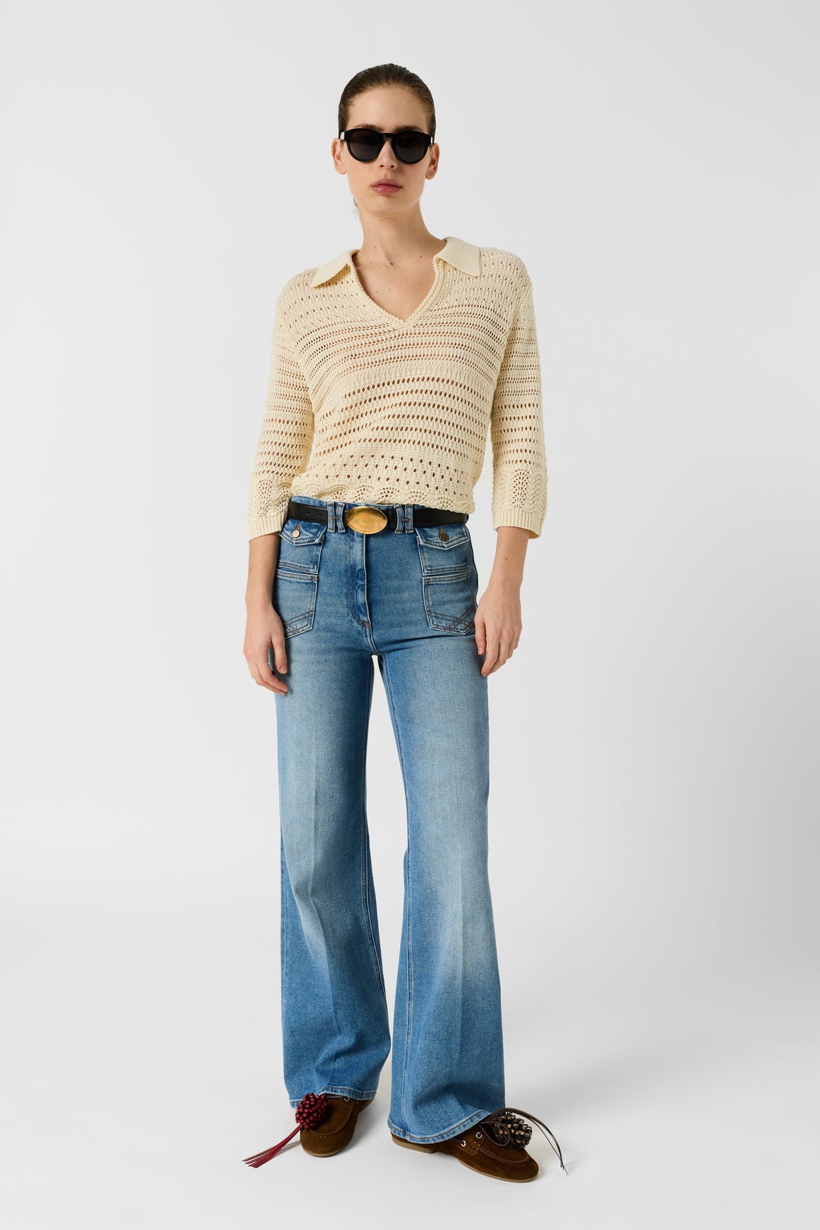 Pullover/vest Ddu52d226 Ecru