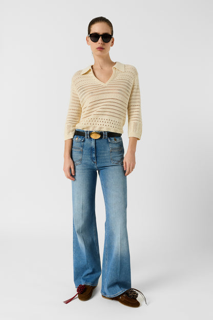 Pullover/vest Ddu52d226 Ecru