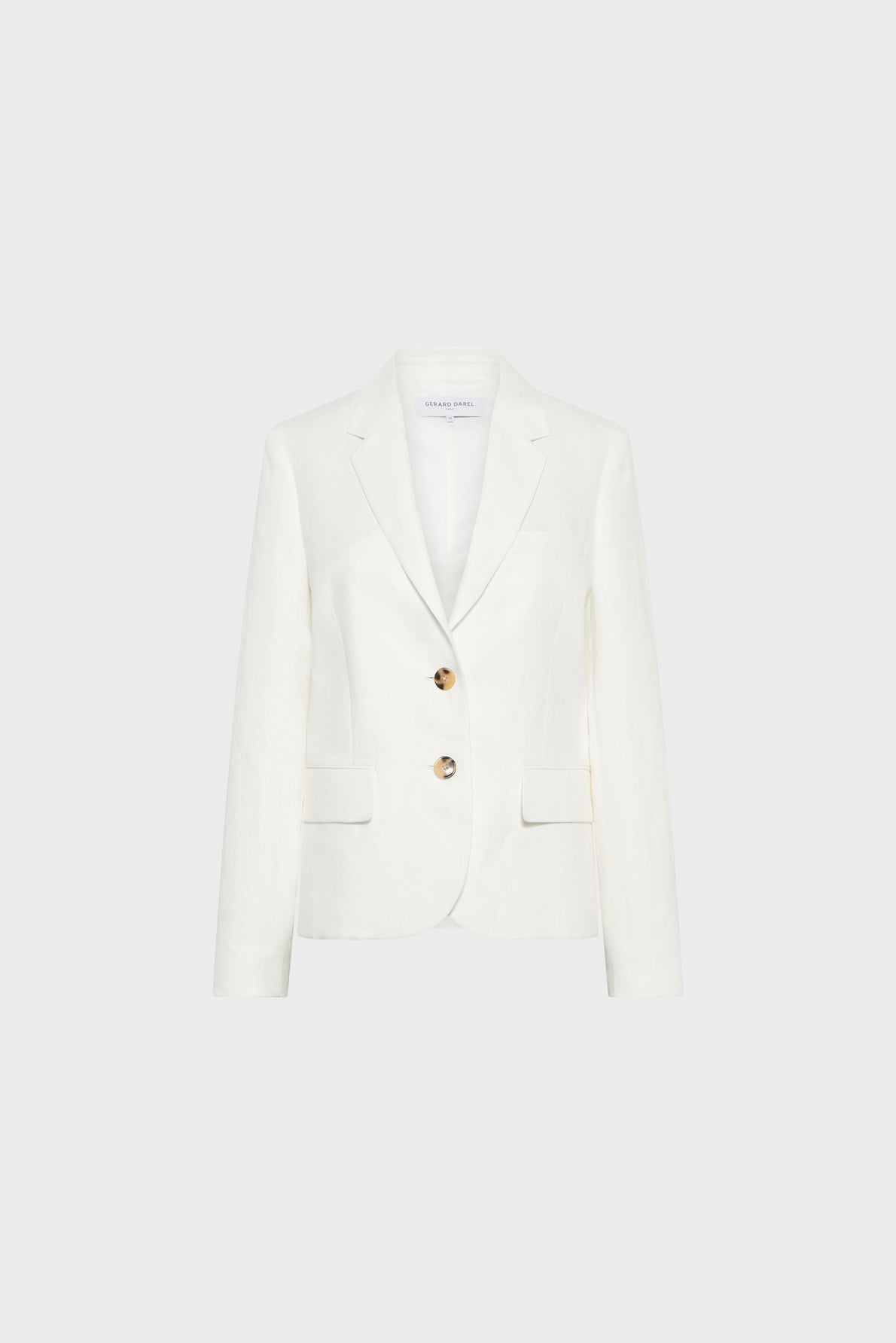 Women's Elegant Everyday Suit Jacket Linen - Ecru