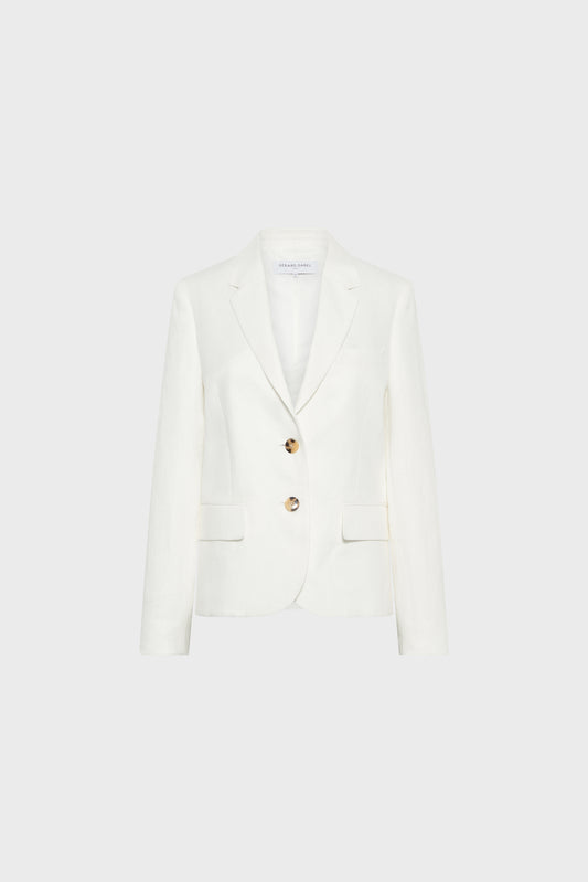 Women's Elegant Everyday Suit Jacket Linen - Ecru