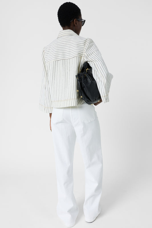 Unisex Jacket 100 Percent Polyester Twill Fabric Durable - Ecru