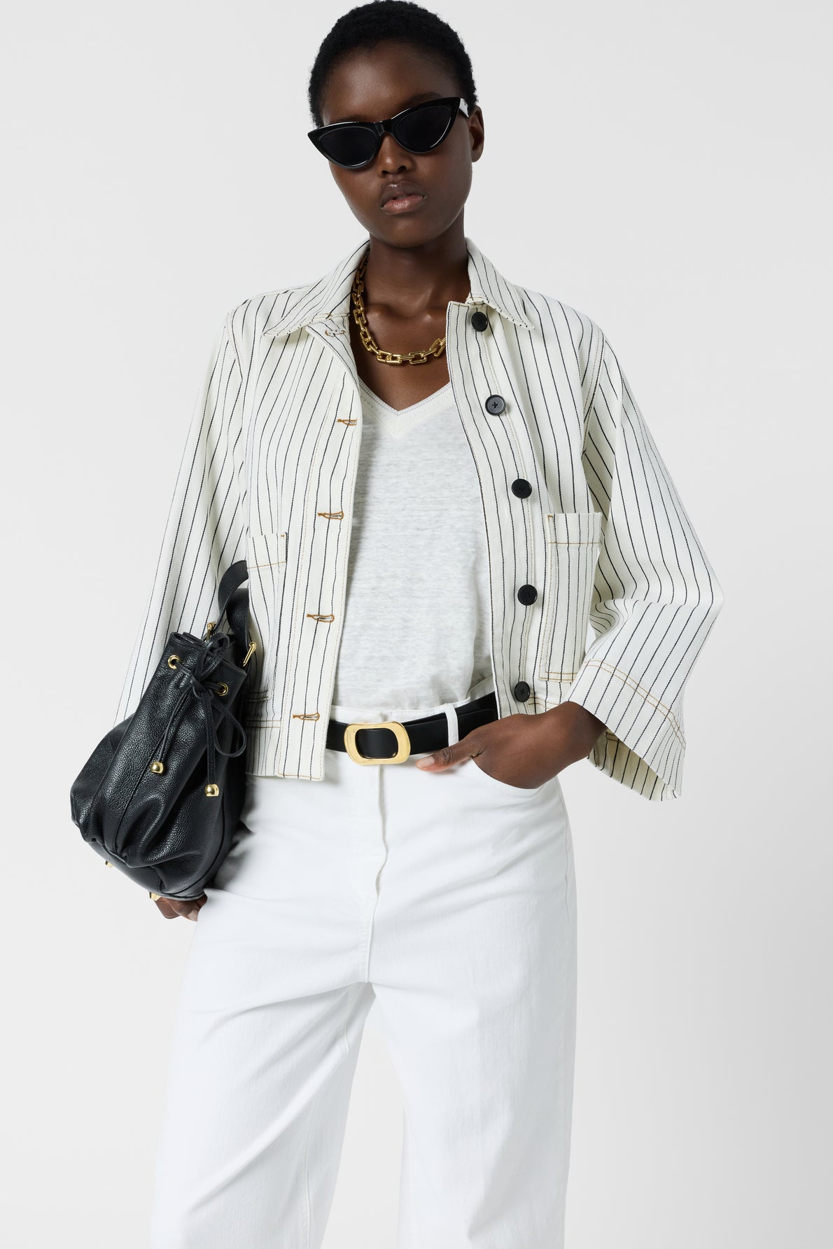 Unisex Jacket 100 Percent Polyester Twill Fabric Durable - Ecru