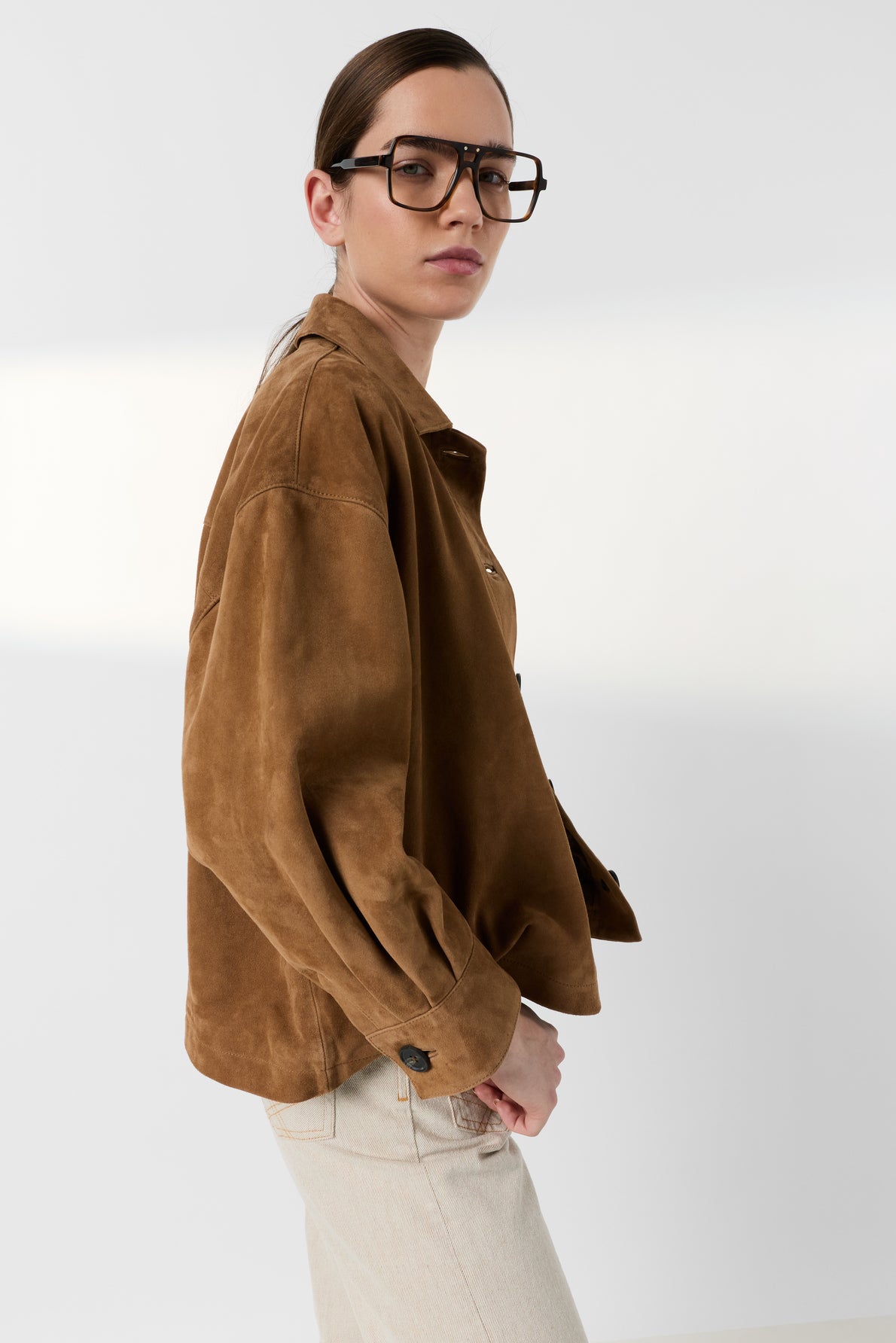 Unisex Premium Leather Garment Jacket 100% Leather - Straw