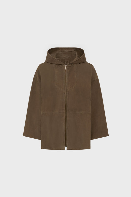 Leather Garment Ddy13d001 Khaki-Green