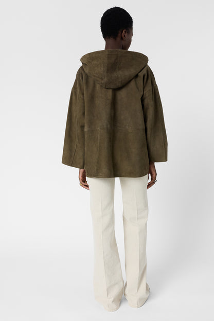 Leather Garment Ddy13d001 Khaki-Green