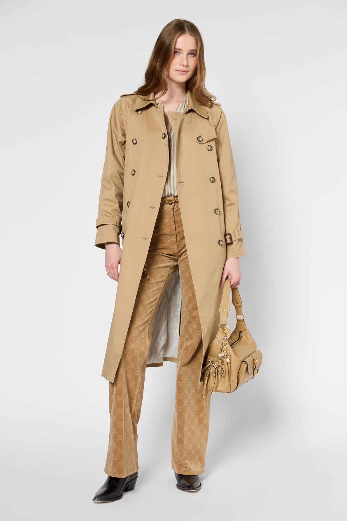 Trench Coat Dze02z300 Beige