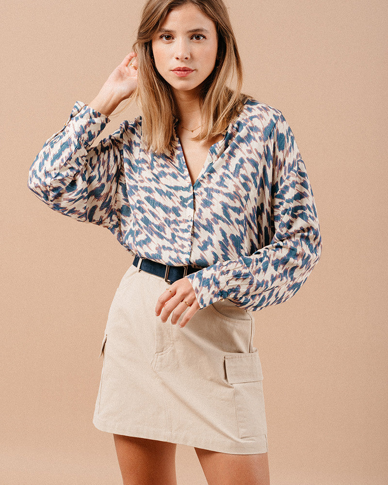 Blouse Magda Bleu