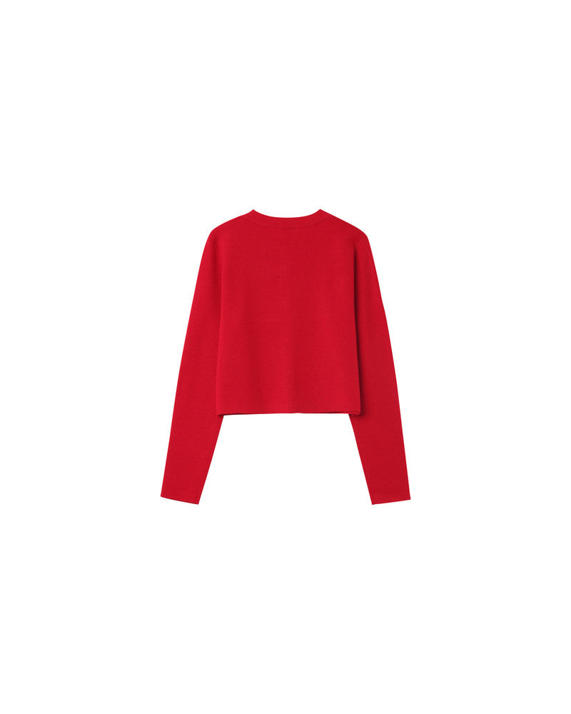 Cardigan Nabel Rouge