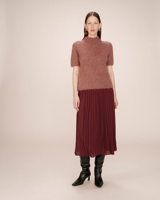 Skirt Plisse Chocolat