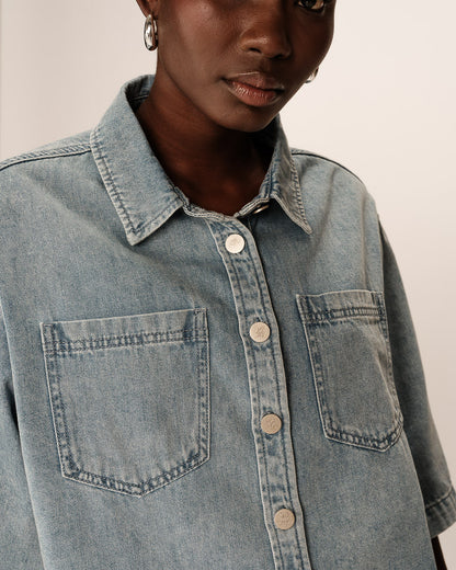 Denim Jacket Pomona Sky-Blue