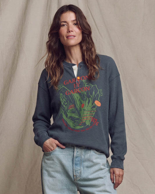 Garcon by Garcon | Henley Sweatshirt - Navy