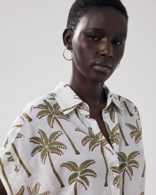 Men's Button-Down Shirt 100% Cotton Poplin - Raw White 01-Raw-White