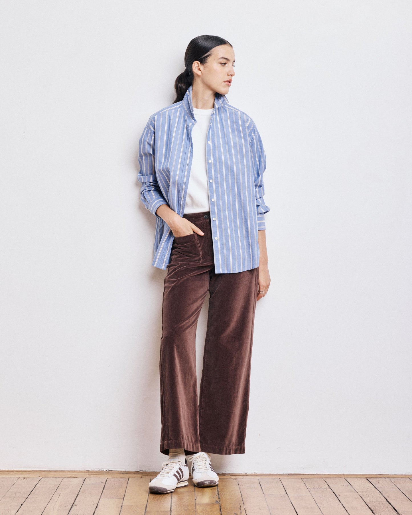 Shirt Cinema Bech635 03-Blue-White-Ocher