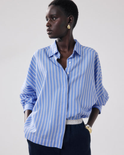 Shirt Cosma Bfcj635 01-Blue-White-Brown