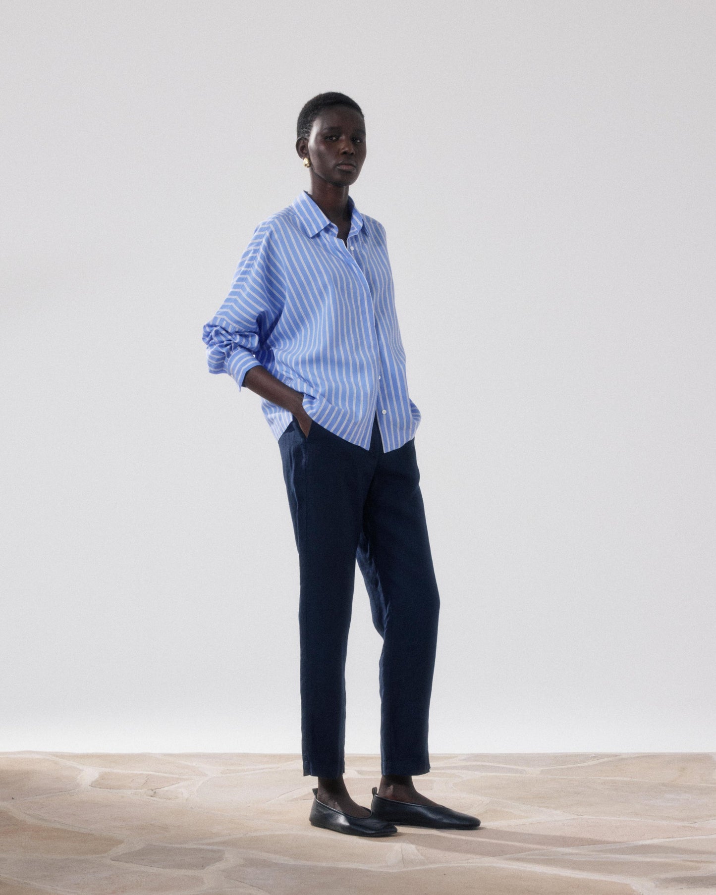 Shirt Cosma Bfcj635 01-Blue-White-Brown