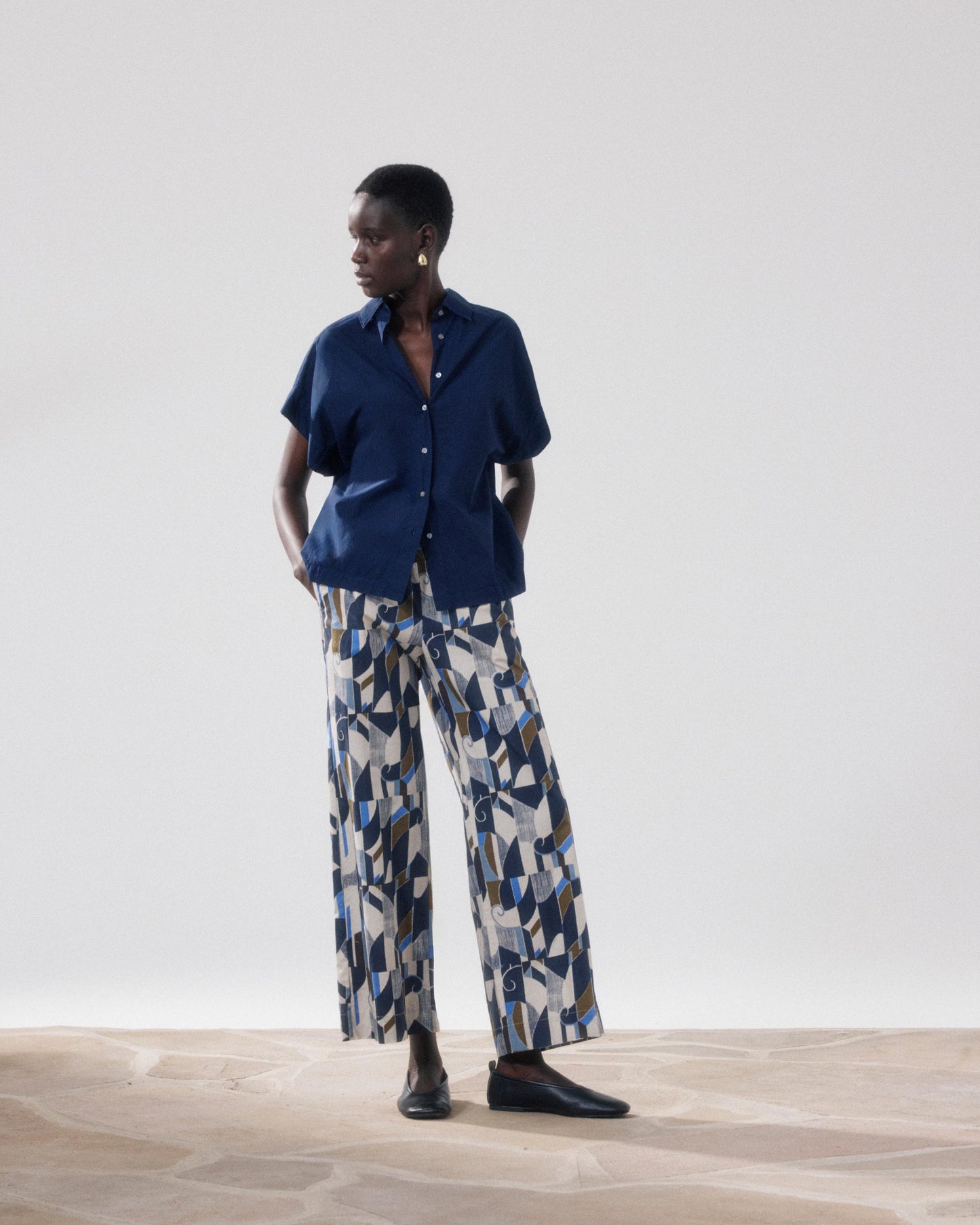 Pants Palerme Bfpb623 01-Natural-Blue-Khak