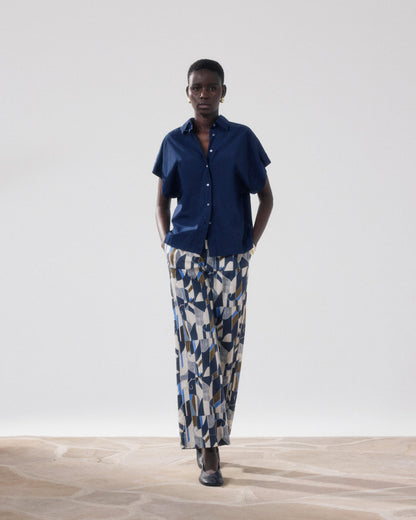 Pants Palerme Bfpb623 01-Natural-Blue-Khak