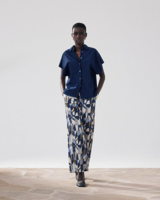 Pants Palerme Bfpb623 01-Natural-Blue-Khak