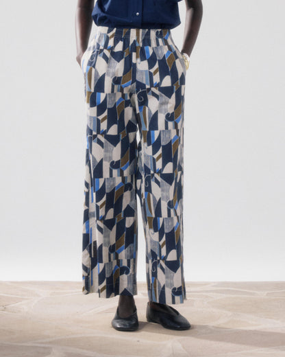 Pants Palerme Bfpb623 01-Natural-Blue-Khak