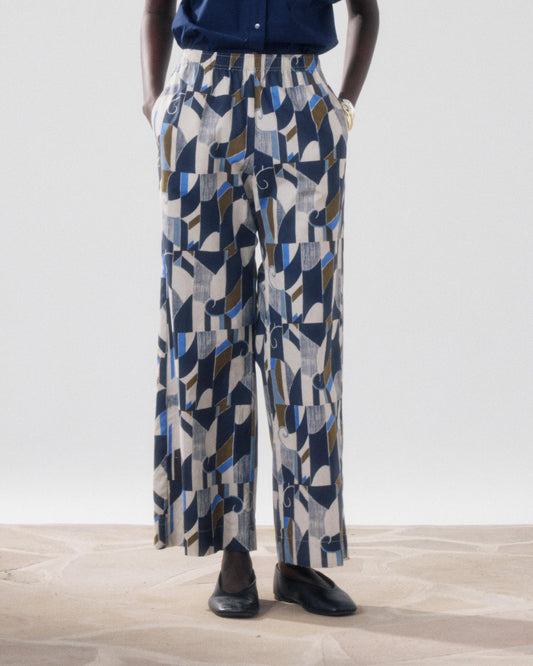 Pants Palerme Bfpb623 01-Natural-Blue-Khak