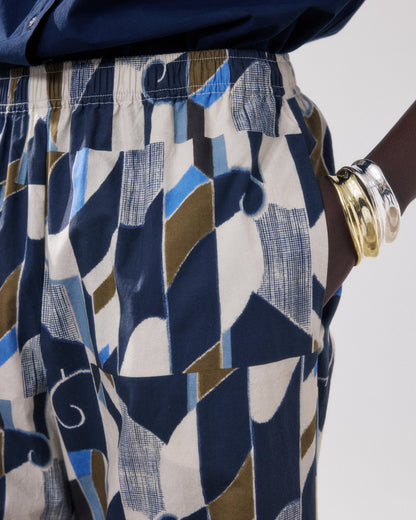 Pants Palerme Bfpb623 01-Natural-Blue-Khak