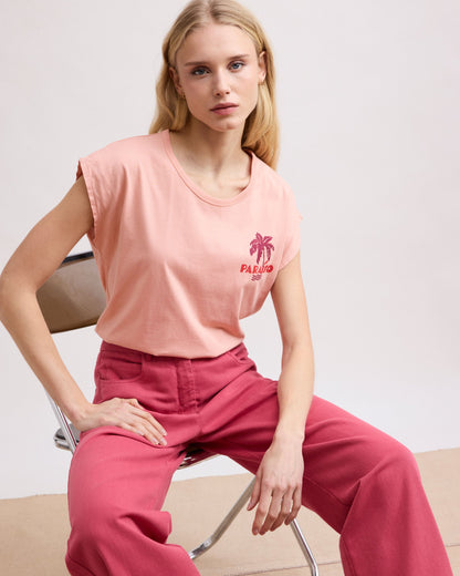 Tshirt Teraiso Bdql510 02-Peach