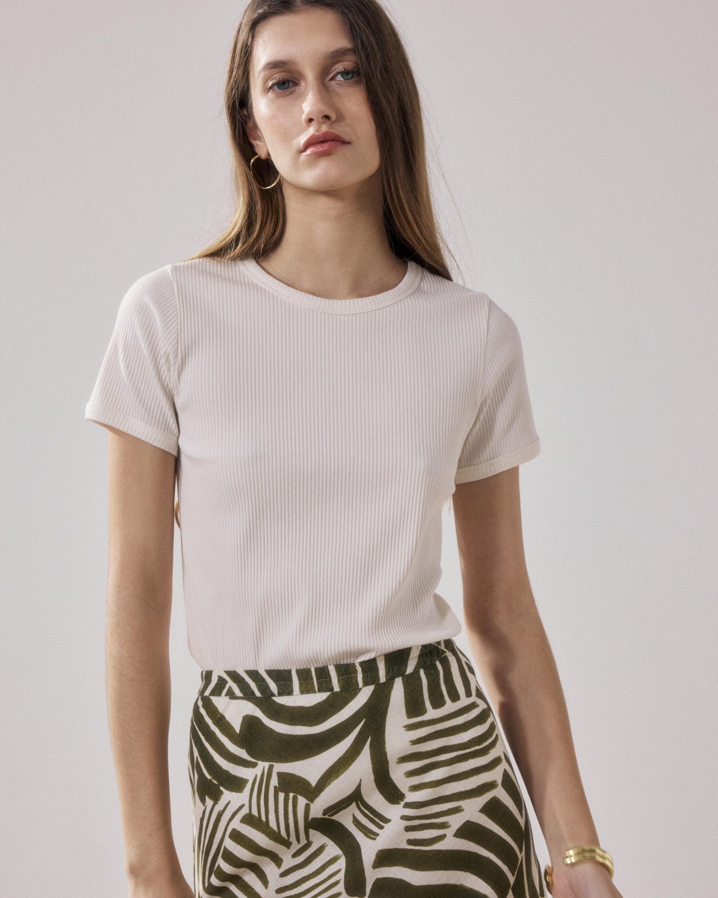 Tshirt Tesoel Bfqh507 01-Ecru