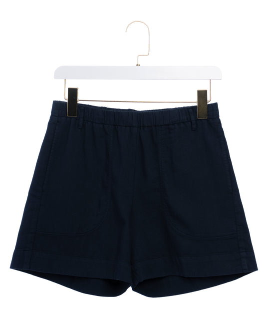 Women's Shorts 100% Supima Cotton Poplin - Night Navy 43-Night