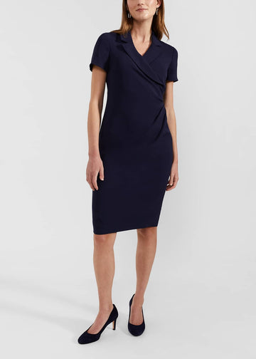 Beck Wrap Dress 0124/5271/1185l00 Midnight-Navy