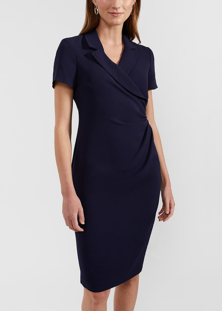 Beck Wrap Dress 0124/5271/1185l00 Midnight-Navy