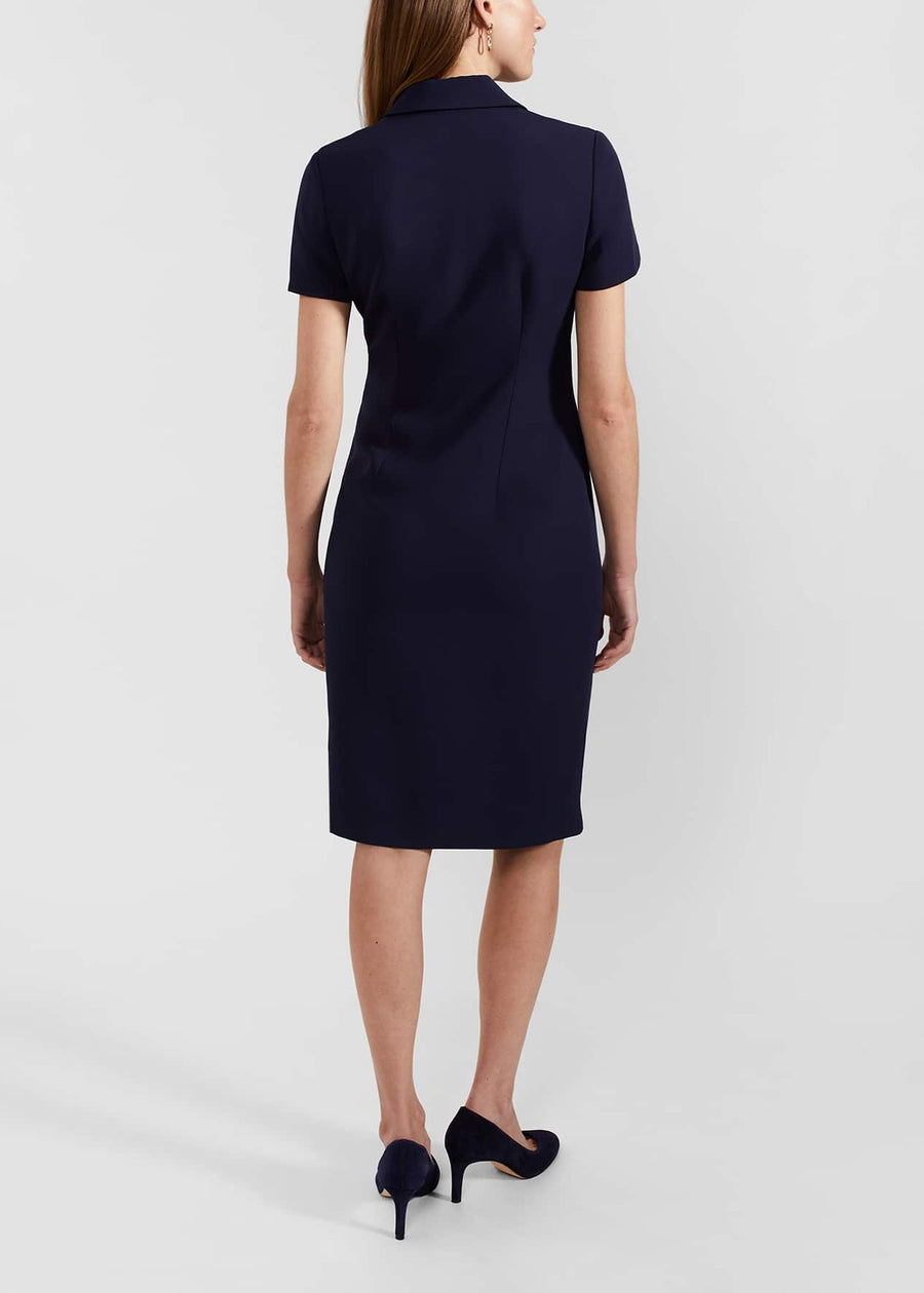 Beck Wrap Dress 0124/5271/1185l00 Midnight-Navy