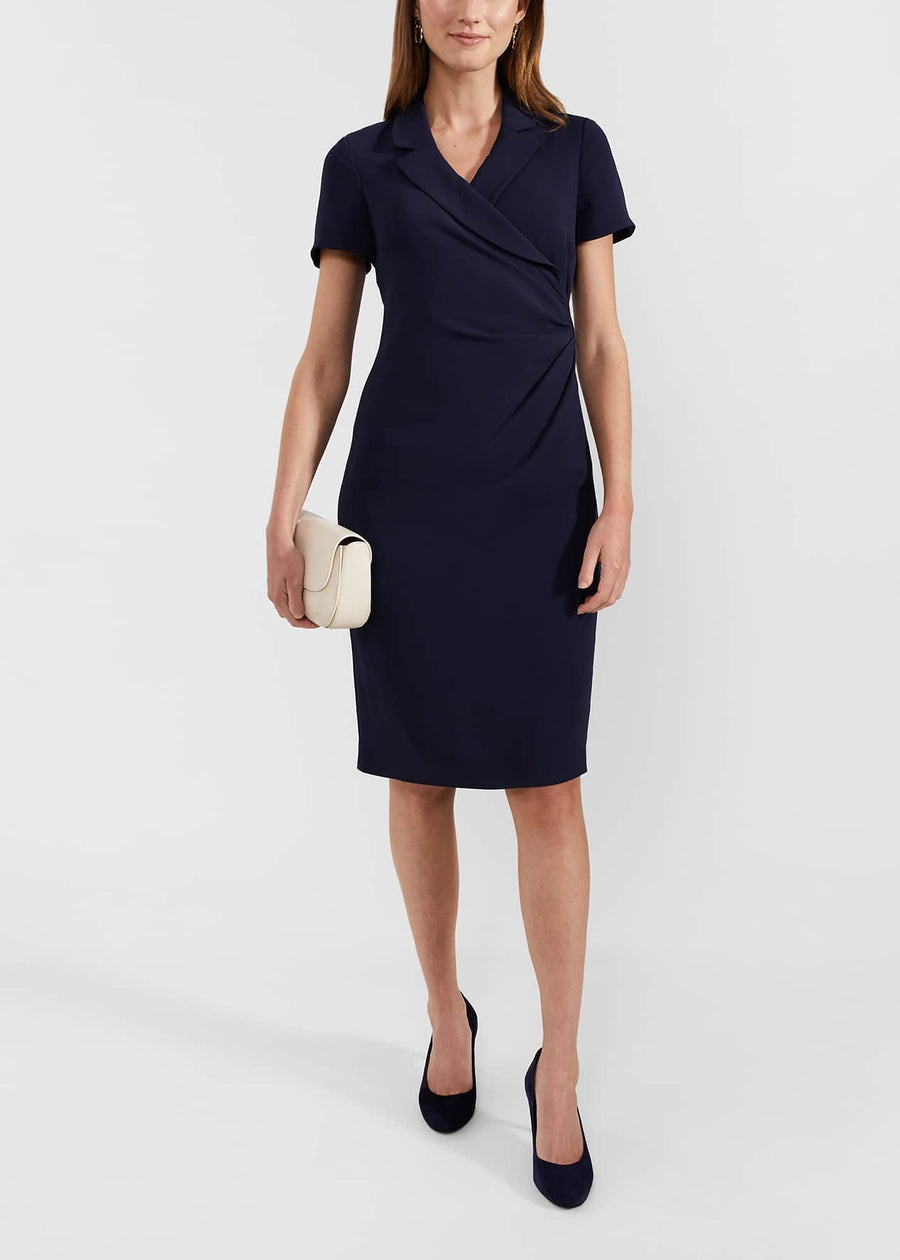 Beck Wrap Dress 0124/5271/1185l00 Midnight-Navy