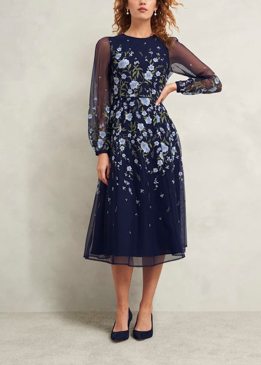 Lois Embroidered Dress 0125/5121/9045l00 Midnight-Multi