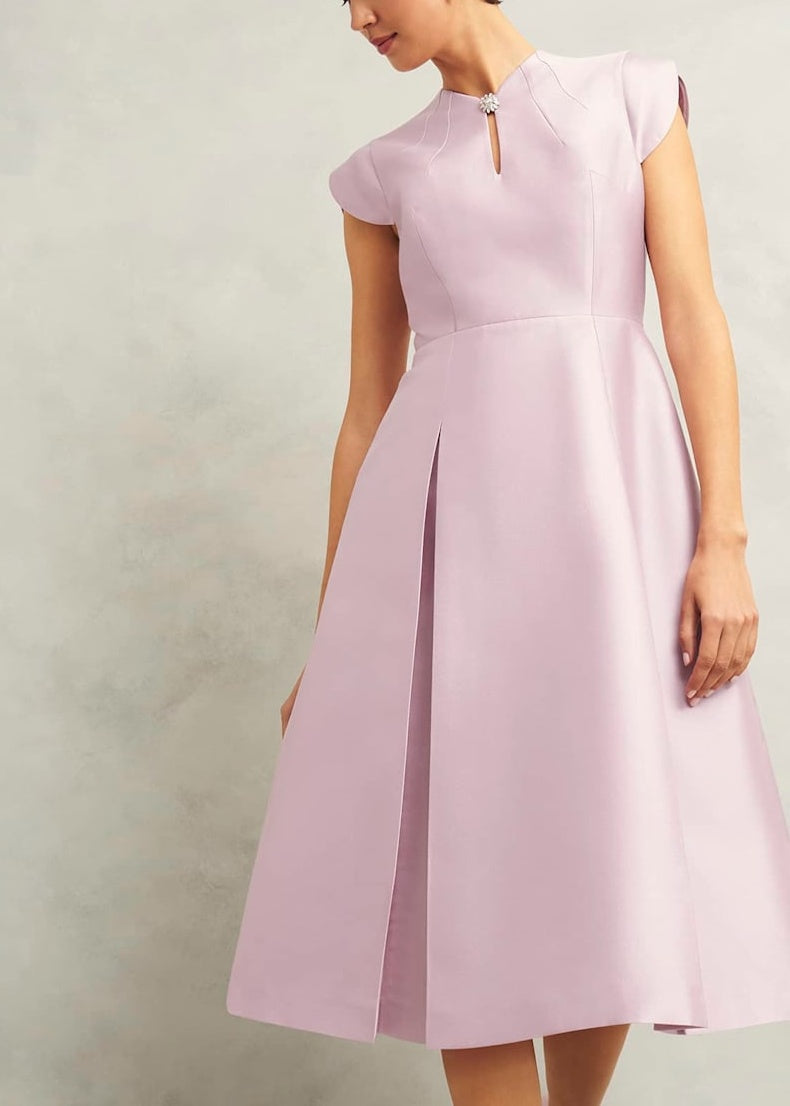 Rhea Wool Silk Dress 0125/5230/3093l00 Soft-Petal-Pink