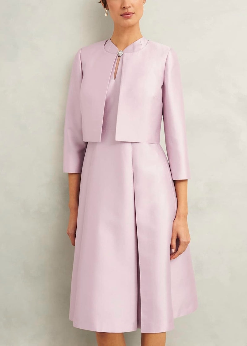 Rhea Wool Silk Dress 0125/5230/3093l00 Soft-Petal-Pink