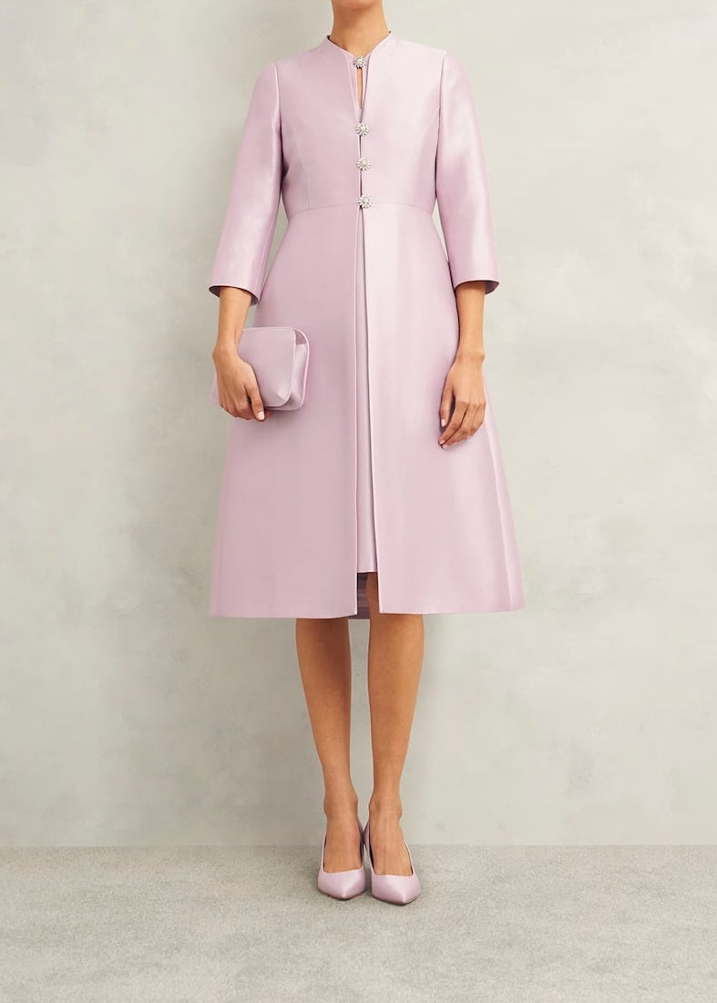 Rhea Wool Silk Dress 0125/5230/3093l00 Soft-Petal-Pink