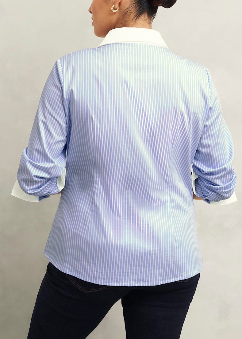 Victoria Shirt 0125/6080/9083l00 Pale-Blue-White