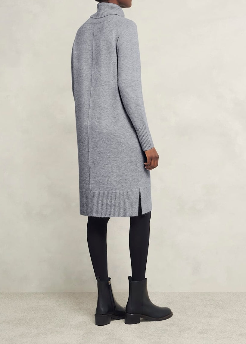 Nessa Knitted Dress 0125/9610/9845l01 Mid-Grey-Marl