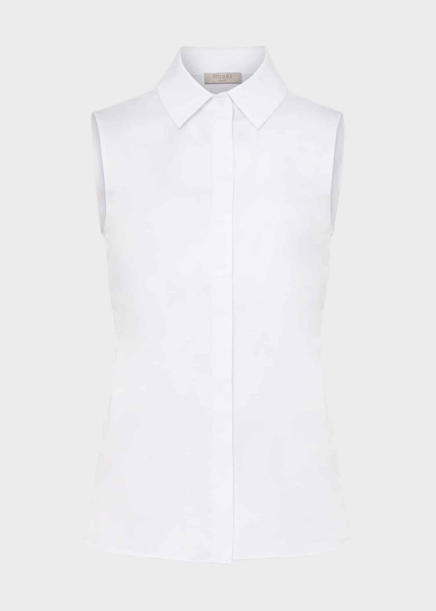 Sleeveless Vic Shirt 0223/6573/9083l00 White