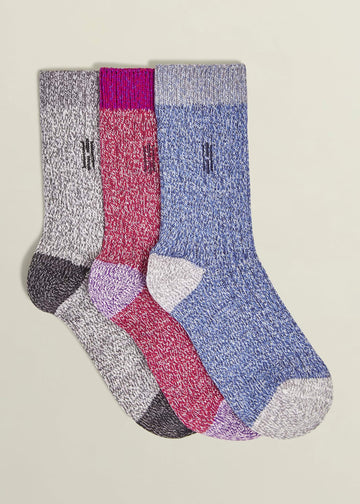 Boot Sock Set 0224/1479/055000 Blue-Red-Grey