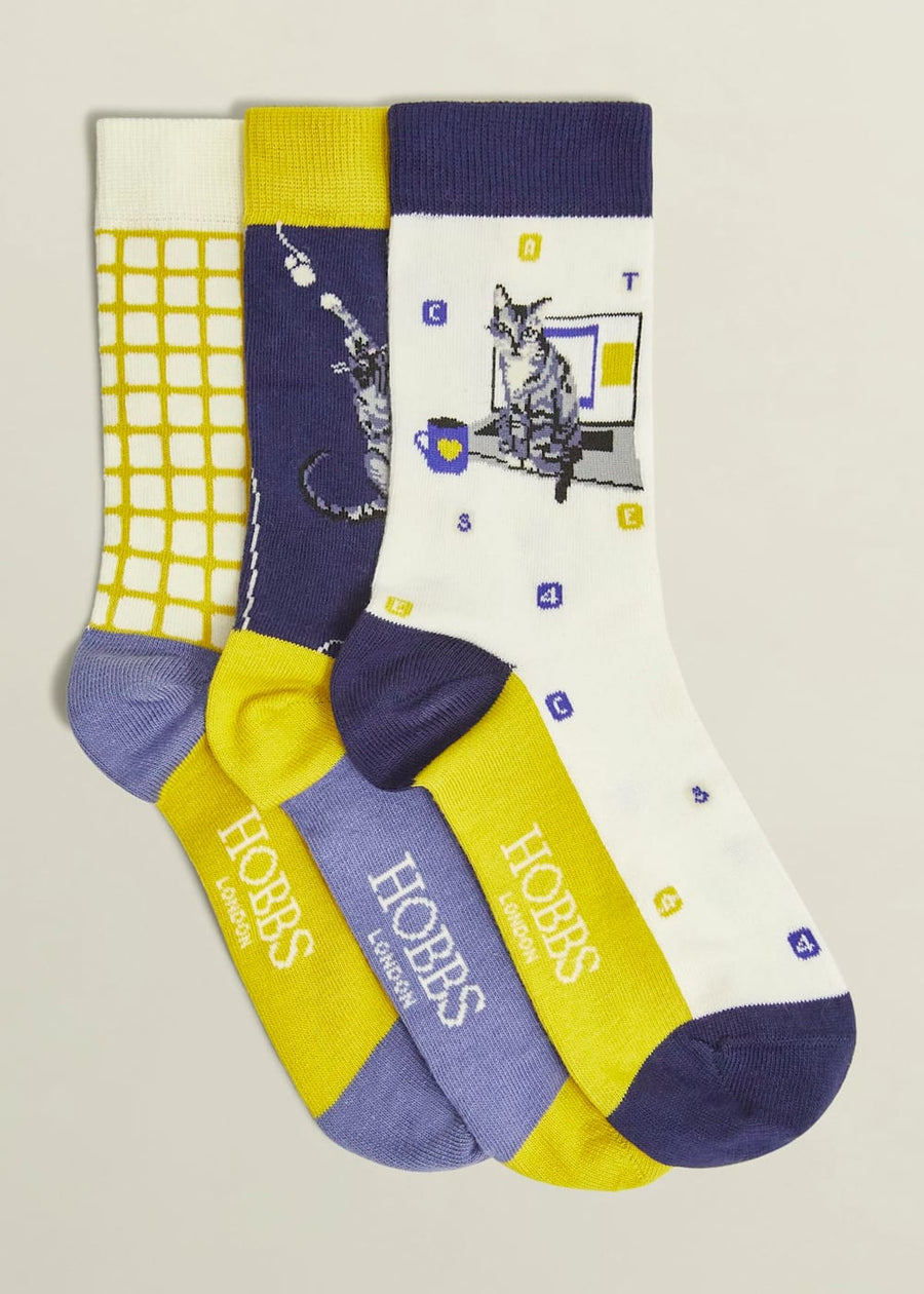 Wfh Cat Sock Set 0224/1482/055000 Multi