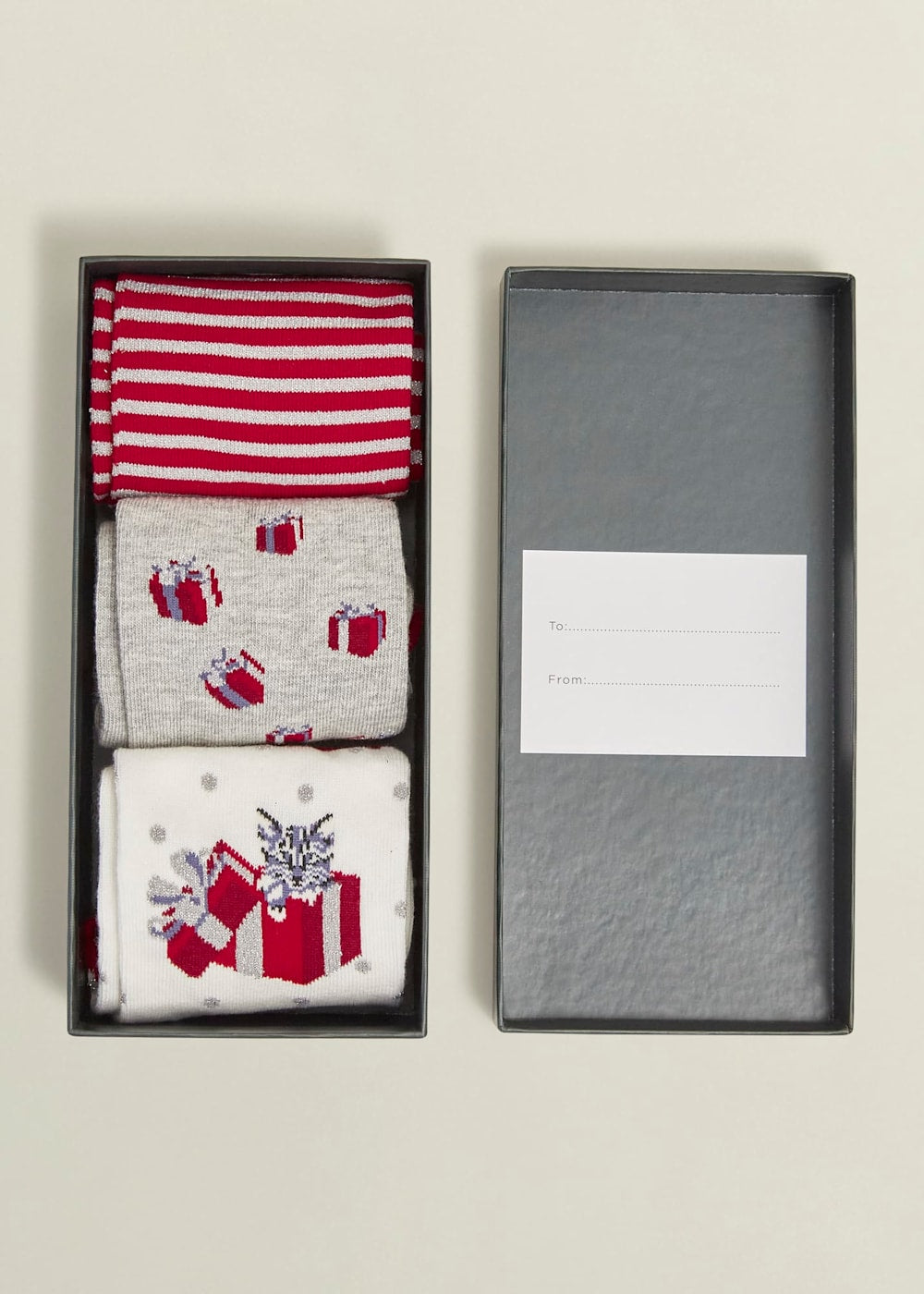 Christmas Cat Sock Set 0224/1485/055000 Multi